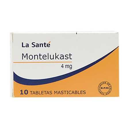 MONTELUKAST 4 MG 10 TABLETAS LS MONTELUKAST