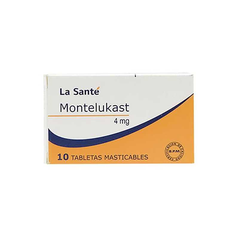 MONTELUKAST 4 MG 10 TABLETAS LS MONTELUKAST