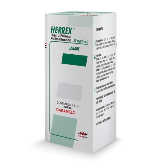 HERREX CARAMELO JARABE 120 ML HIERRO