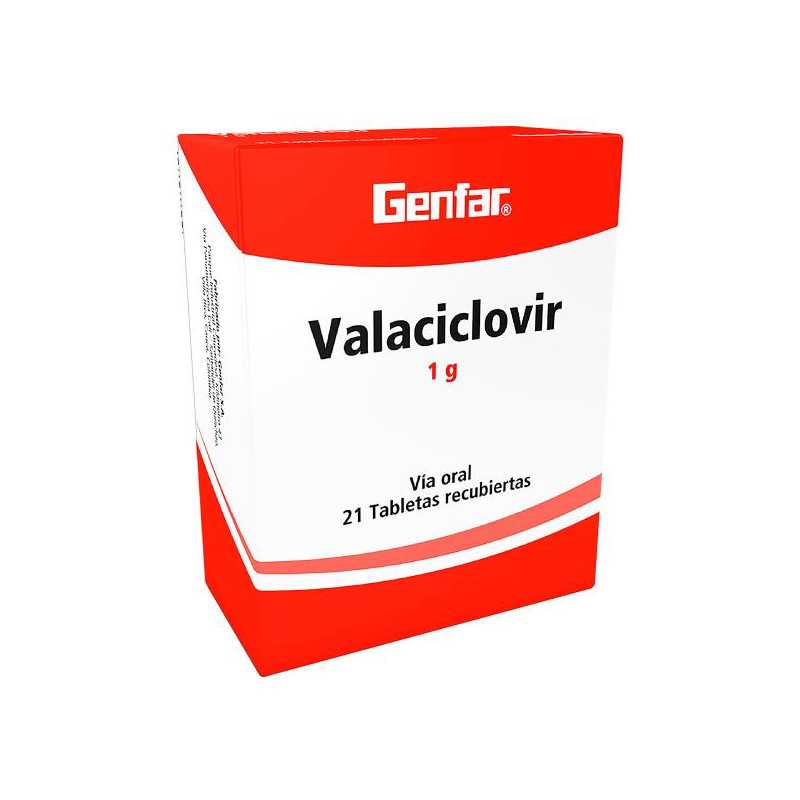 VALACICLOVIR 1 GR 21 TABLETAS GF VALACICLOVIR 