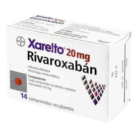 XARELTO 20 MGS X 14 TBS RIVAROXABAN