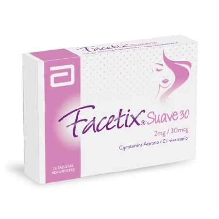 FACETIX SUAVE 30 MG 28 TABLETAS(PB) CIPROTERONA