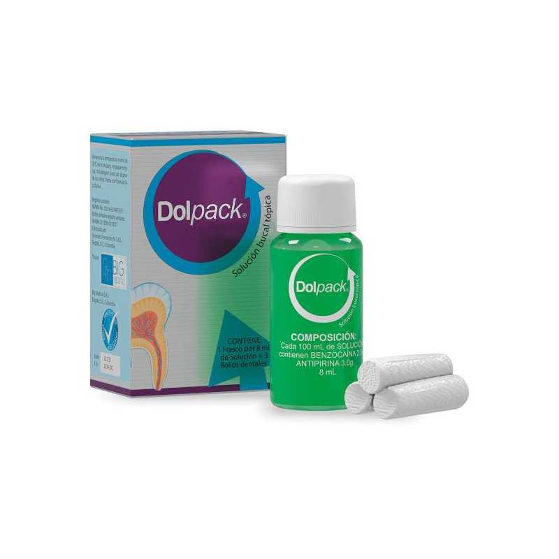 CALZAS DOLPACK 8 ML 3 ROLL DENT ANTIPIRINA-BENZOCAINA