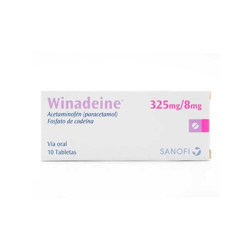 WINADEINE 325/8 MG 10 TABLETAS ACETAMINOFEN CODEINA
