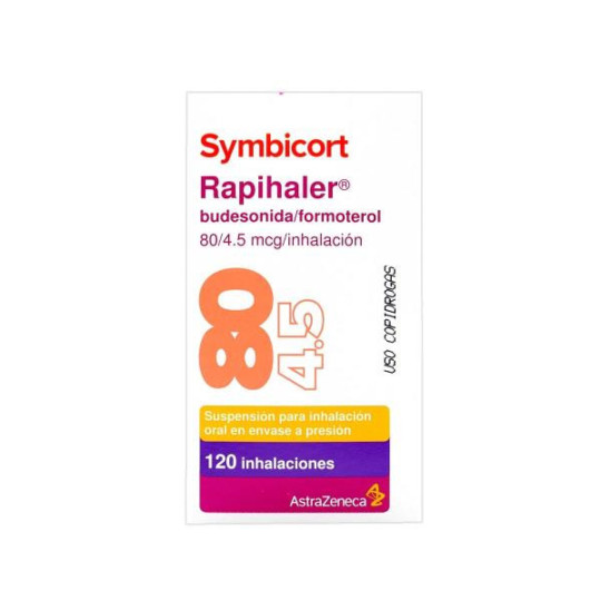 SYMBICORT RAPIHALER 80/4.5 MCG 120 INHALACIONES BUDESONIDA-FORMOTEROL