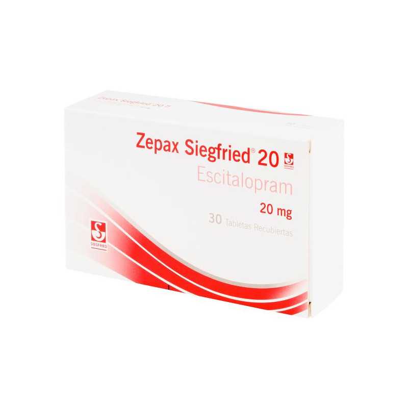 ZEPAX SIEGFRIED 20 MG 30 TABLETAS OXALATO DE ESCITALOPRAM 