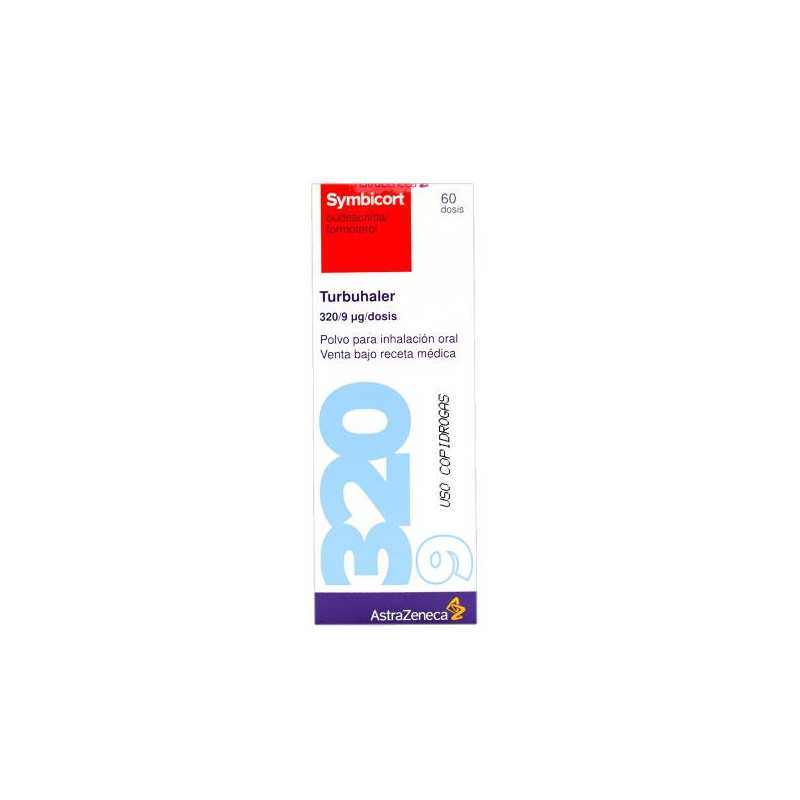 SYMBICORT TURBUHALER 320/9 MCG 60 DOSIS (M)(A) BUDESONIDA