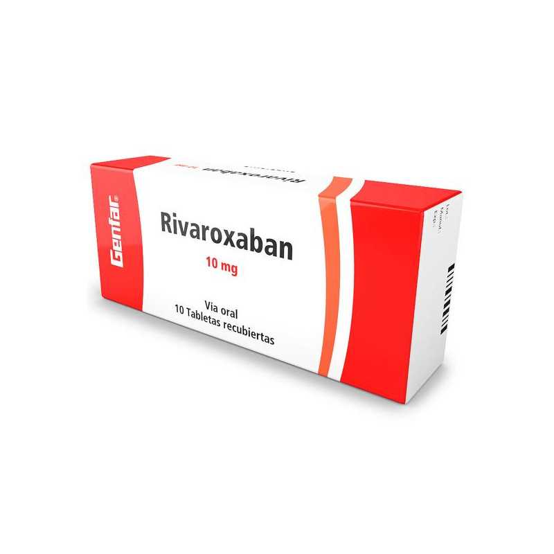 RIVAROXABAN 10 MG 10 TBS GF (M)