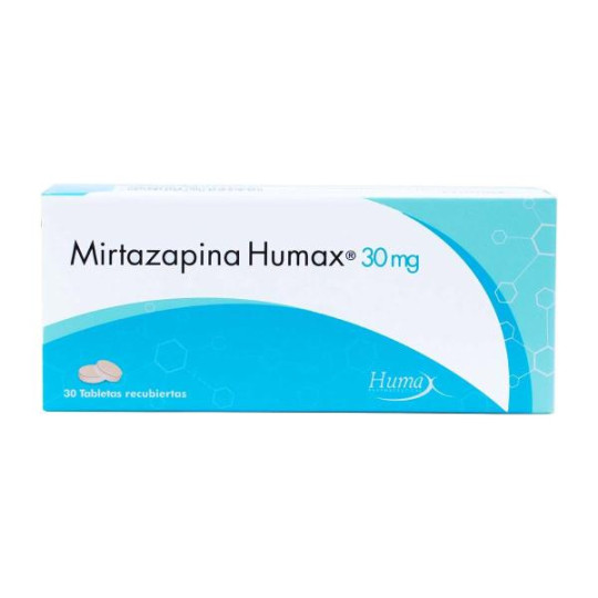 MIRTAZAPINA HUMAX 30 MG 30 TABLETAS MIRTAZAPINA 