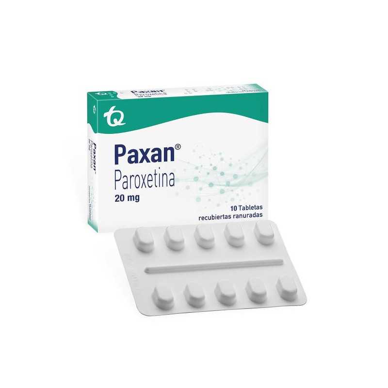 PAXAN 20 MG 10 TABLETAS (DA)(A) PAROXETINA
