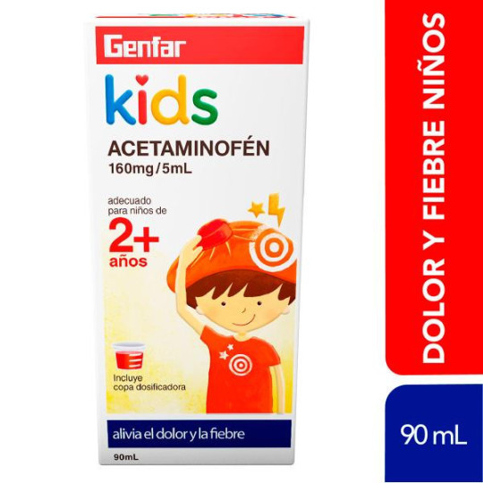 ACETAMINOFEN KIDS 160 MG 90 ML GF 
