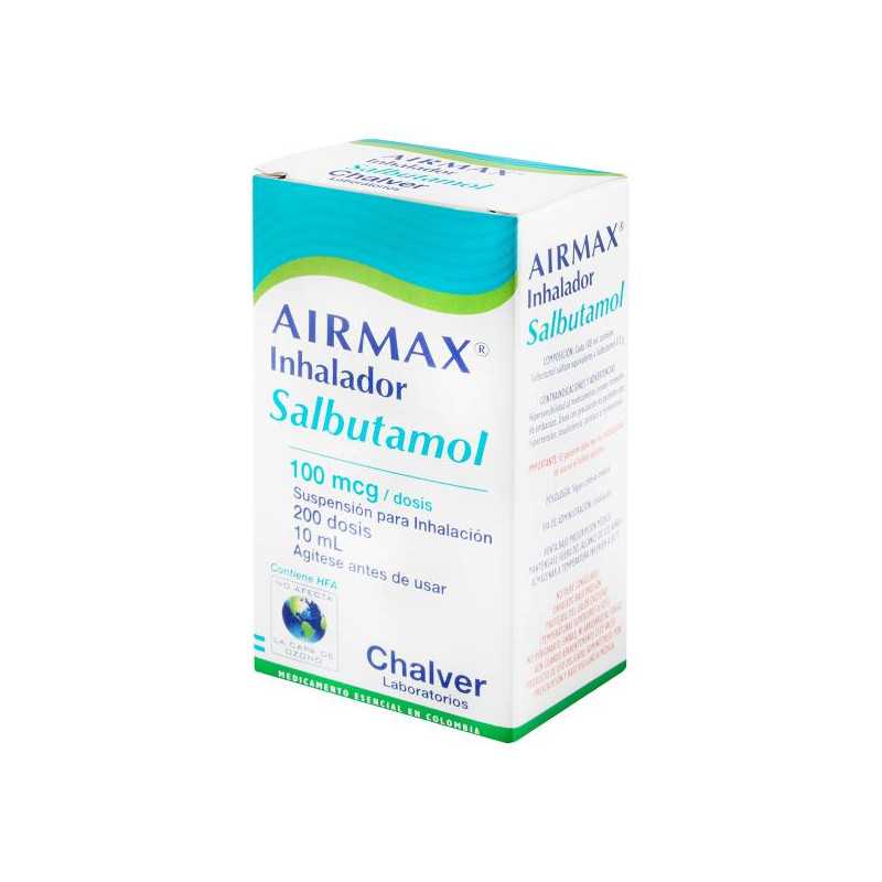 AIRMAX INHALADOR 100 MCG 200 DOSIS SALBUTAMOL