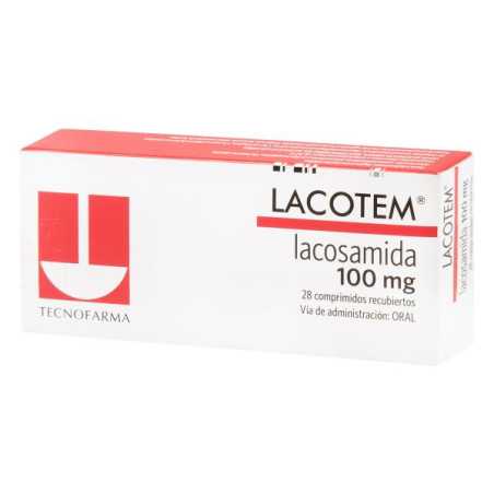 LACOTEM 100 MG 28 COMPRIMIDOS LACOSAMIDA 