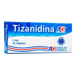 TIZANIDINA 2 MG 20 TABLETAS AG TIZANIDINA