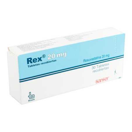 REX 20 MG 30 TABLETAS(A)(PB) ROSUVASTATINA
