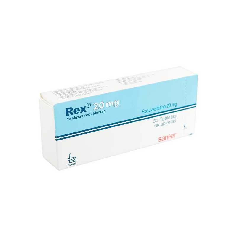 REX 20 MG 30 TABLETAS(A)(PB) ROSUVASTATINA