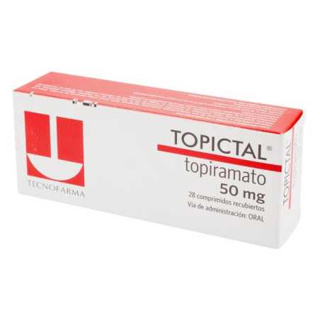TOPICTAL 50 MG 28 TABLETAS (A) TOPIRAMATO