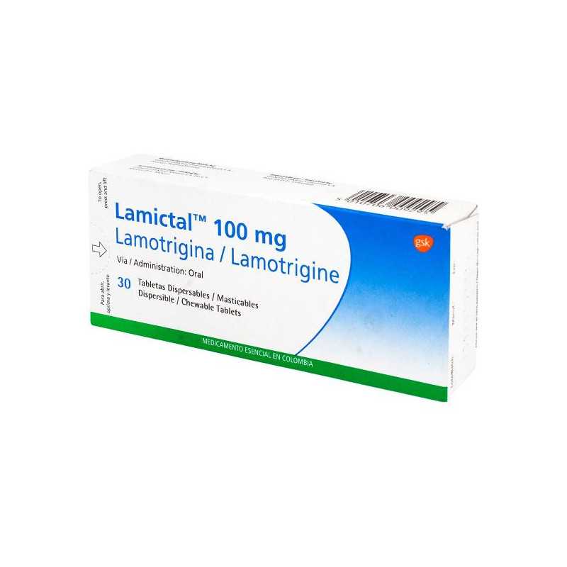 LAMICTAL DISPERSABLE 100 MG 30TBS(A)(DA) LAMOTRIGINA