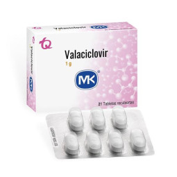VALACICLOVIR 1 G 21 TABLETAS MK (A) VALACICLOVIR
