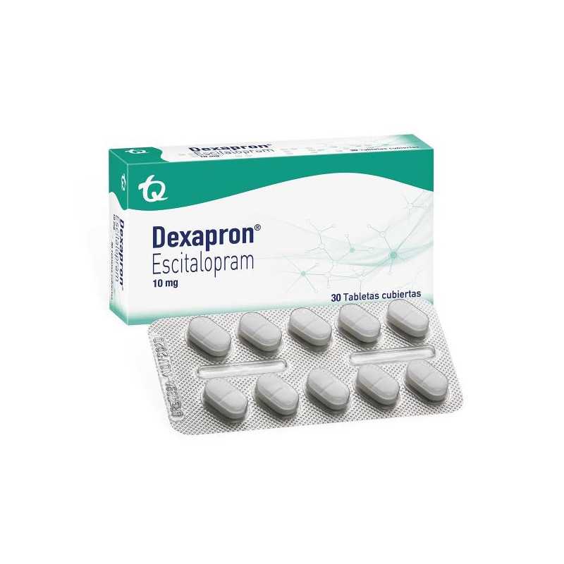 DEXAPRON 10 MG 30 TABLETAS (A)(DA) OXALATO DE ESCITALOPRAM