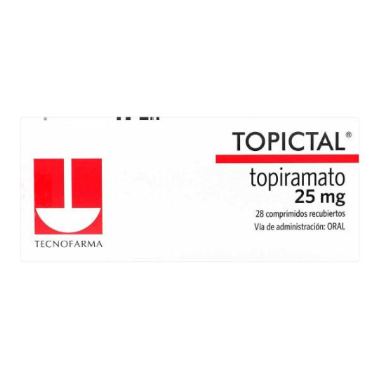 TOPICTAL 25 MG 28 TABLETAS (A) TOPIRAMATO