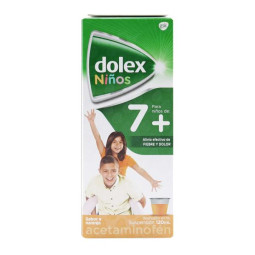 DOLEX JARABE NINOS 120 ML 7 PARACETAMOL