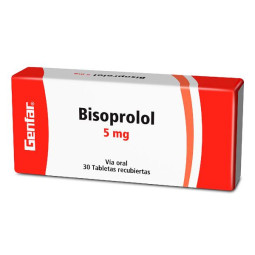 BISOPROLOL 5 MG 30 TABLETAS GF BISOPROL FUMARATO