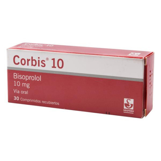 CORBIS BISOPROLOL 10 MG 30 TABLETAS 