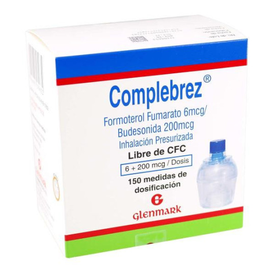 COMPLEBREZ 6MCG/200MCG 150DOS INHA (M) BUDESONIDA-FORMOTEROL