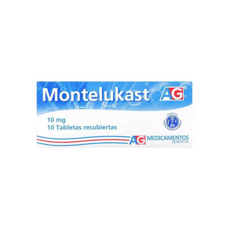 MONTELUKAST 10 MG 10 TABLETAS AG MONTELUKAST 