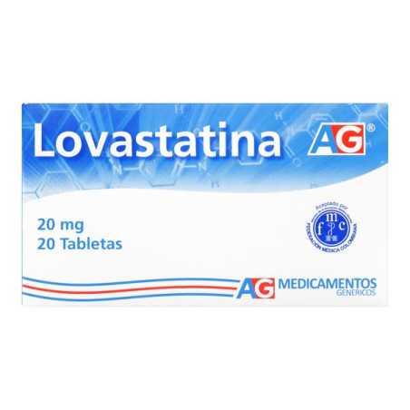 LOVASTATINA 20 MG 20 TABLETAS AG LOVASTATINA