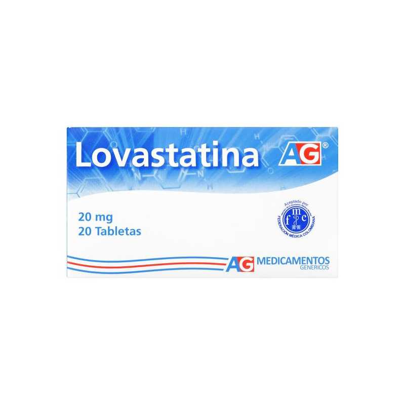 LOVASTATINA 20 MG 20 TABLETAS AG LOVASTATINA