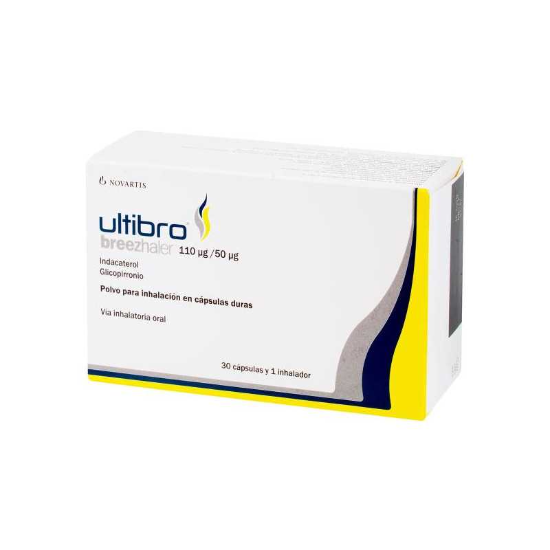 ULTIBRO BREEZHALER 50 MG 30 CAP (A)(DA) INDACATEROL