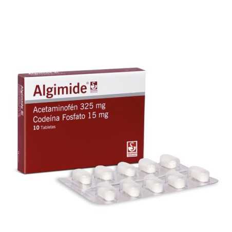 ALGIMIDE 10 TABLETAS ACETAMINOFEN CODEINA