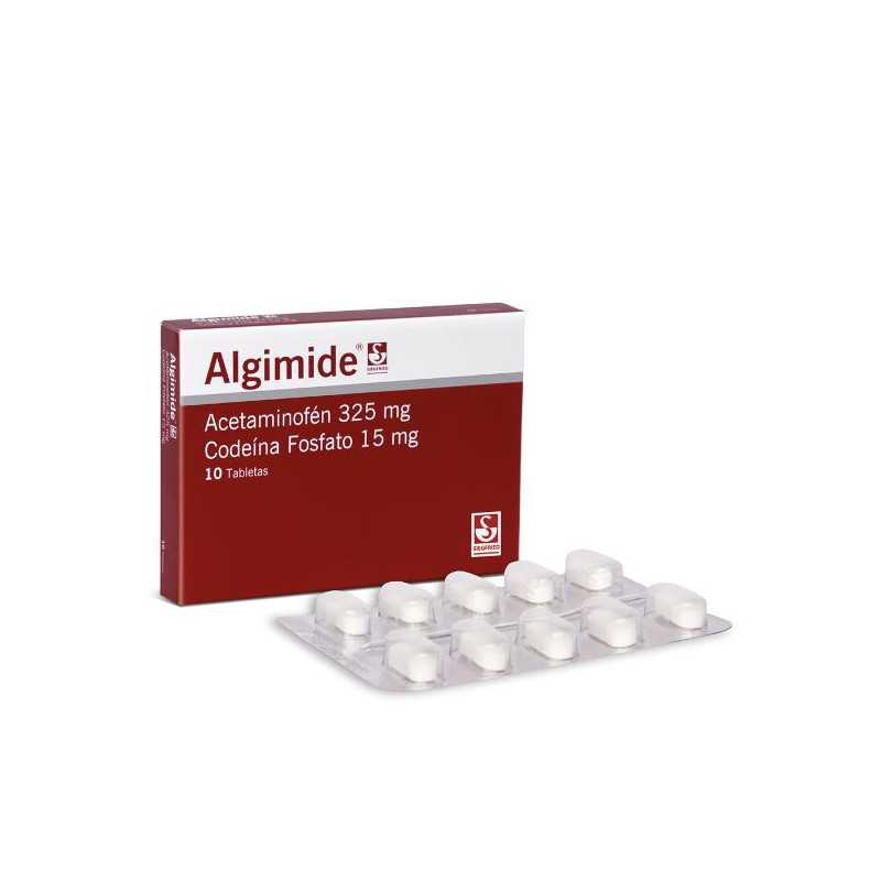 ALGIMIDE 10 TABLETAS ACETAMINOFEN CODEINA