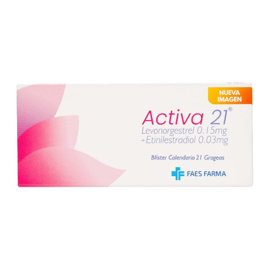 ACTIVA 21 21 GRAGEAS LEVONORGESTREL