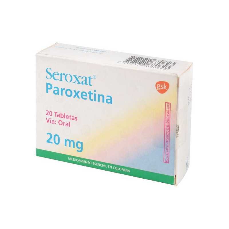 SEROXAT 20 MG 20 TABLETAS (A) PAROXETINA