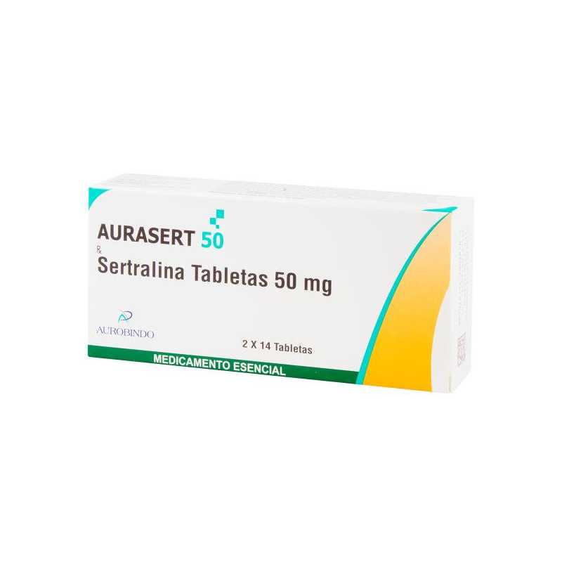 AURASERT 50 MG 28 TAB (PUMCV) SERTRALINA