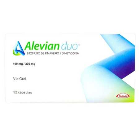 ALEVIAN DUO 100 MG/300 MG 32 CAP.(A)(DA) SIMETICONA-BROMURO DE PINAVERIO