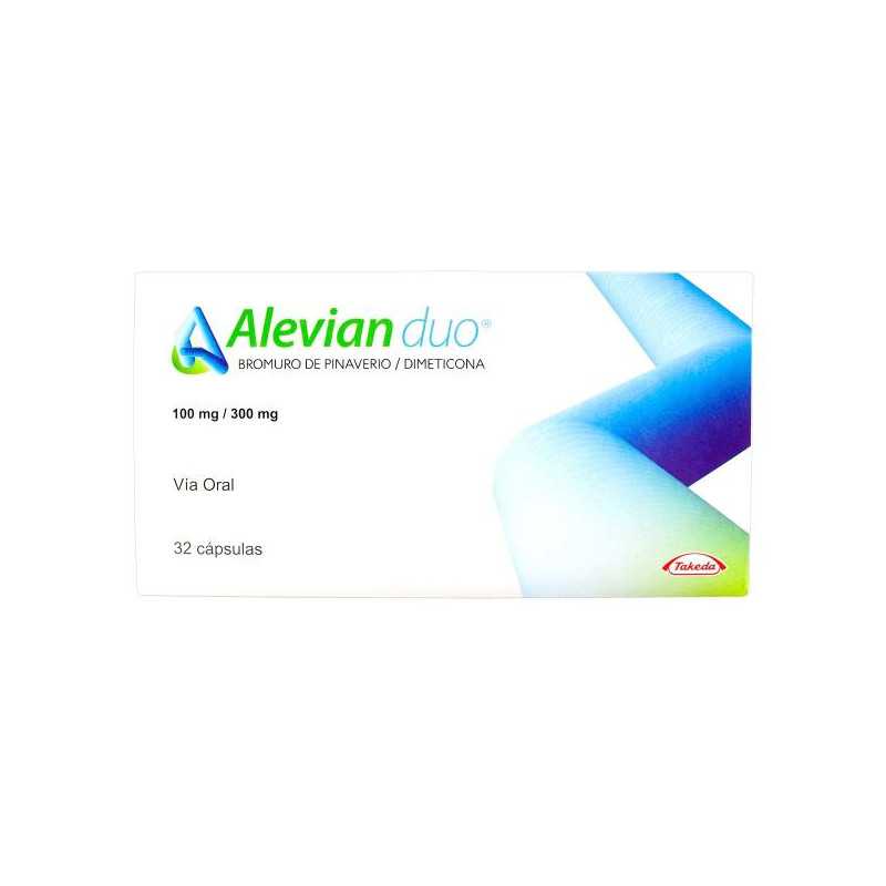 ALEVIAN DUO 100 MG/300 MG 32 CAP.(A)(DA) SIMETICONA-BROMURO DE PINAVERIO