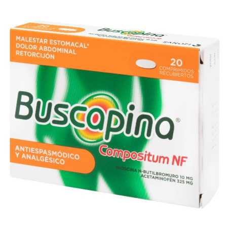 BUSCAPINA NF COMPOSITUM 325/10 MG 20 TBS HIOSCINA BUTIL BROMURO-PARACETAMOL 