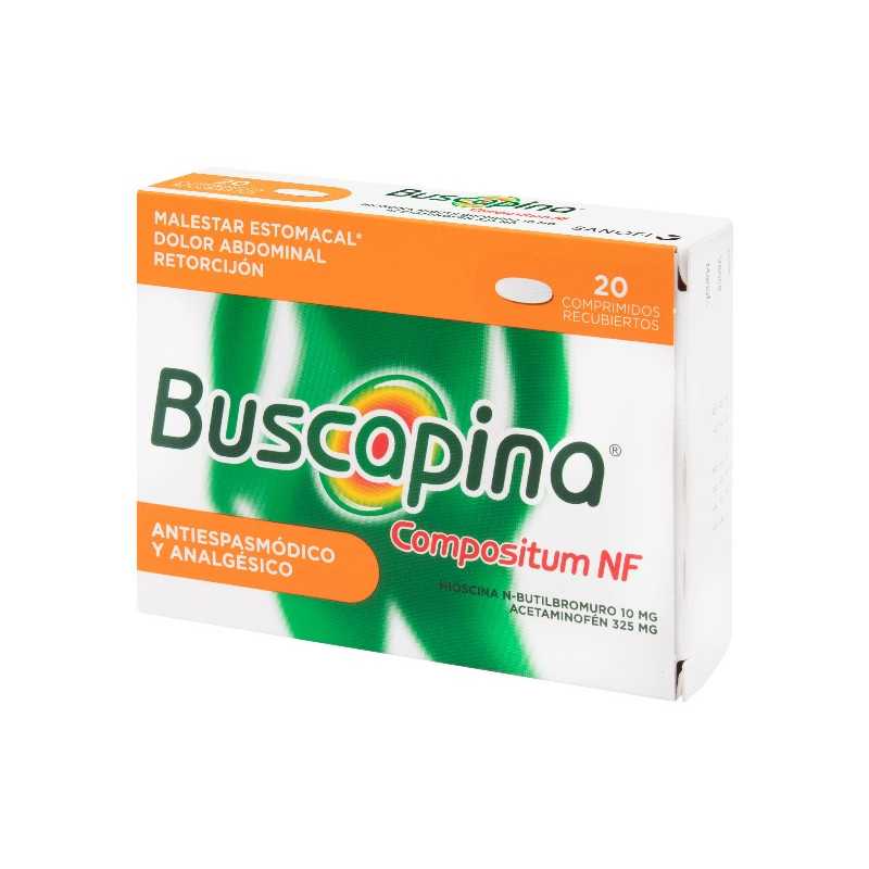 BUSCAPINA NF COMPOSITUM 325/10 MG 20 TBS HIOSCINA BUTIL BROMURO-PARACETAMOL BUSCAPINA NF COMPOSITUM 325/10 MG 20 TBS HIOSCINA BUTIL BROMURO-PARACETAMOL
