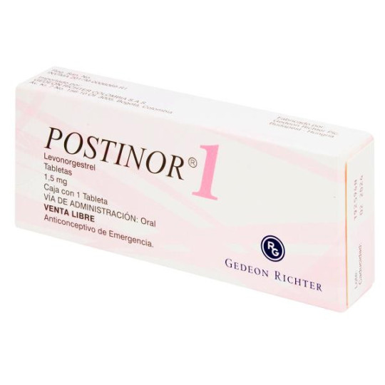 POSTINOR-1 TABLETA 1 UNID (PUMC) LEVONORGESTREL