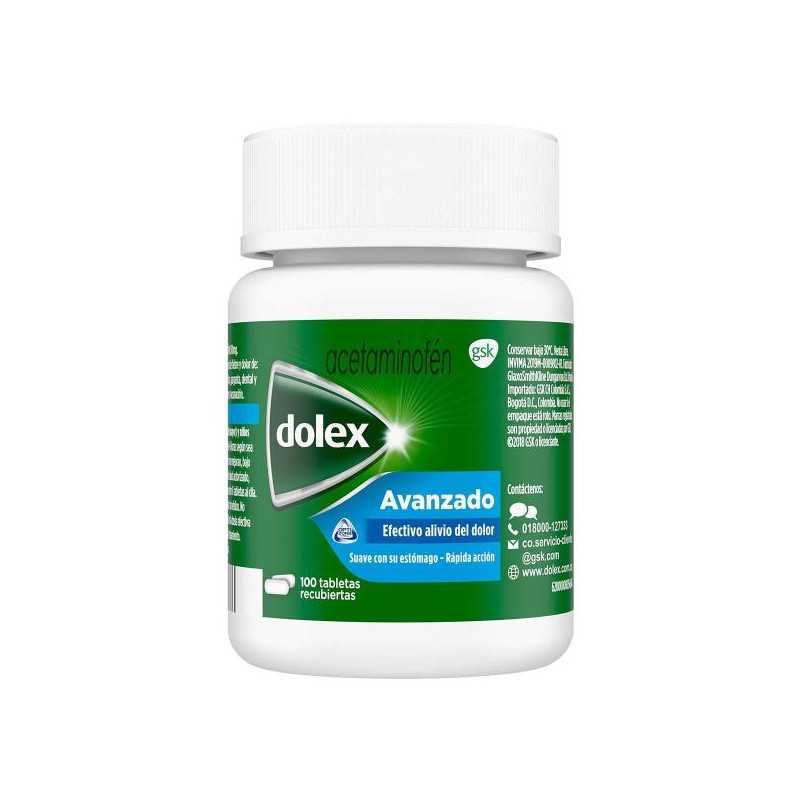 DOLEX AVANZADO 500 MG 100 TAB REC 