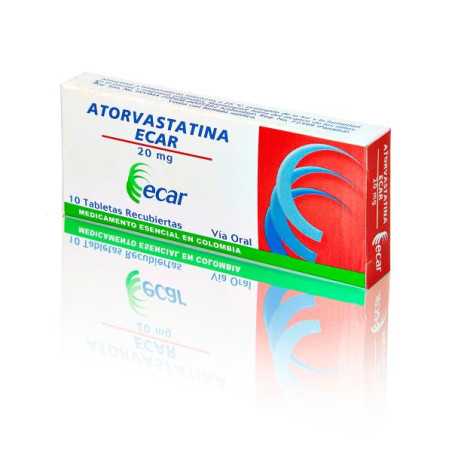 ATORVASTATINA 20 MG 10 TABLETAS EC ATORVASTATINA 