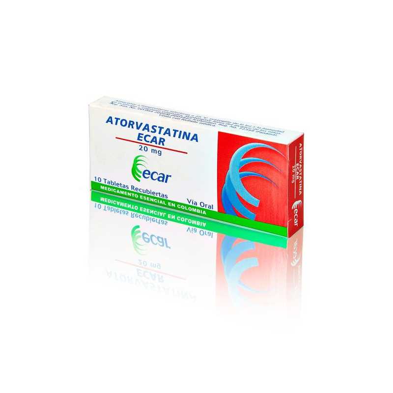 ATORVASTATINA 20 MG 10 TABLETAS EC ATORVASTATINA 