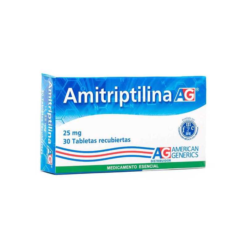 AMITRIPTILINA 25 MG 30 TABLETAS AG AMITRIPTILINA