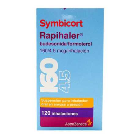 SYMBICORT RAPIHALER 160/4.5 MCG 120 INHALACIONES BUDESONIDA