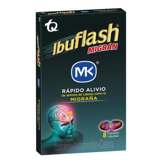IBUFLASH MIGRAN 8 CAPSULAS IBUPROFEN