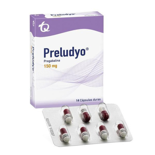 PRELUDYO 150 MG 14 TBS(P)38136 PREGABALINA